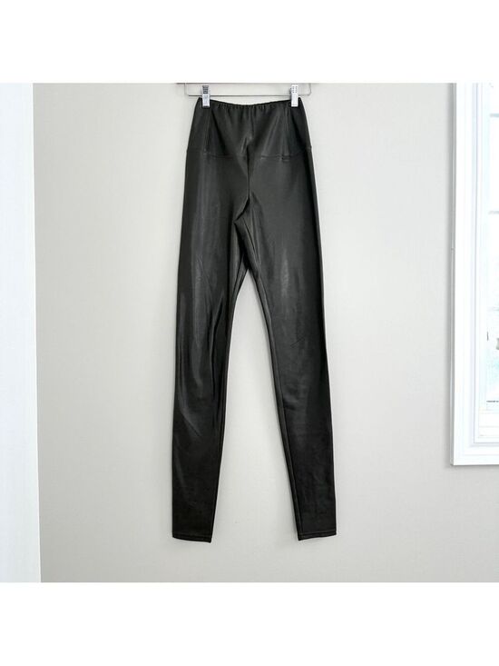 Wilfred Pants - Wilfred Daria Pant Faux Leather Green Gray Womens Size XS